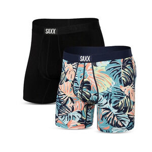 Saxx Men Relaxed Fit Boxer Briefs 2-Pack Multi/Black Size M